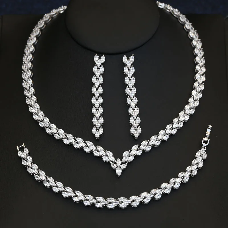 Clear White Wedding Jewelry Sets ,Cubic Zircon Bridal Earrings Necklace bangle full sets,Bracelet,Nickel Free, Factory price
Clear White Wedding Jewelry Sets ,Cubic Zircon Bridal Earrings Necklace bangle full sets,Bracelet,Nickel Free, Factory price