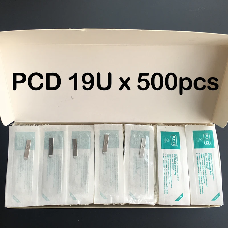 500 pcs PCD 19u Pin Permanent Makeup Eyebrow Tatoo Blade Microblading Needles For 3D Embroidery Manual Tattoo Pen
500 pcs PCD 19u Pin Permanent Makeup Eyebrow Tatoo Blade Microblading Needles For 3D Embroidery Manual Tattoo Pen