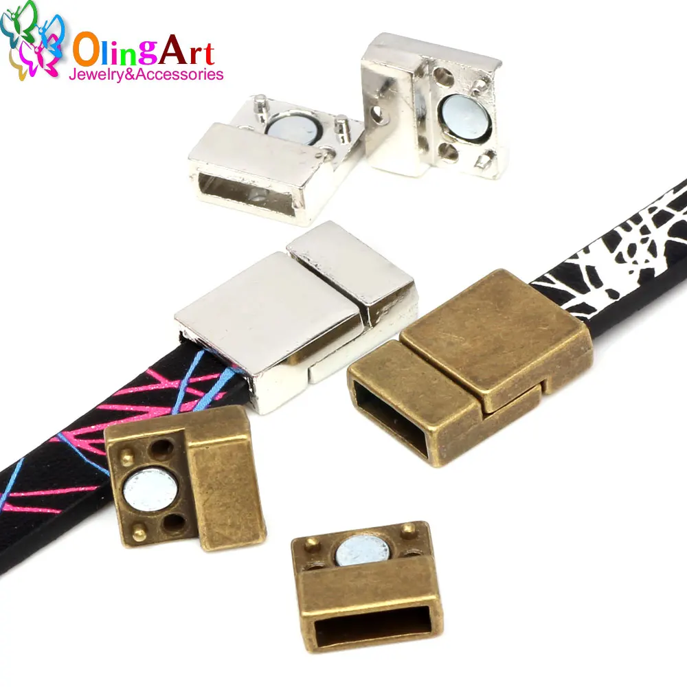 OlingArt 20*13mm 4Pcs/lot magnetic Leather clasps silver-color Ancient bronze Jewelry Findings DIY Fit 10MM cord /bracelet
OlingArt 20*13mm 4Pcs/lot magnetic Leather clasps silver-color Ancient bronze Jewelry Findings DIY Fit 10MM cord /bracelet