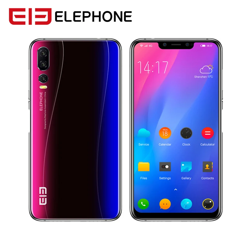 Elephone A5 Android 8.1 6.18" 18.7:9 P60 MT6771 Quad Core 4GB RAM 64GB ROM 12MP+20MP Face Unlock Fingerprint 4G Mobile Phone
Elephone A5 Android 8.1 6.18" 18.7:9 P60 MT6771 Quad Core 4GB RAM 64GB ROM 12MP+20MP Face Unlock Fingerprint 4G Mobile Phone