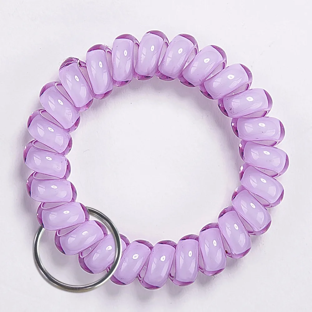 5 PCS Fashion Candy Color Bracelet Keychain (12)