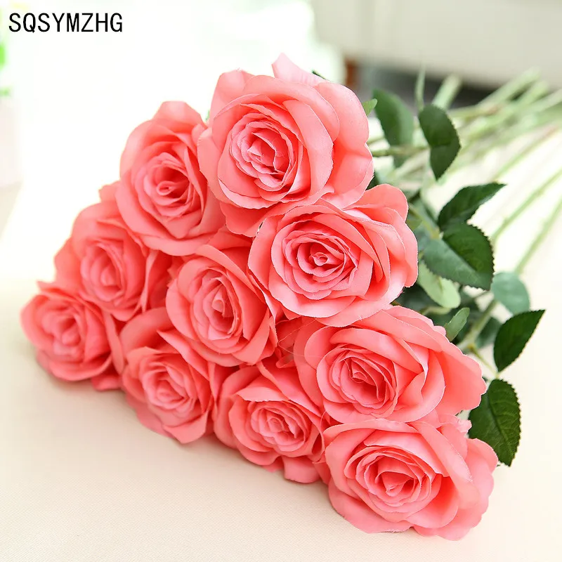 9 Pcs Branch Stem Latex Rose Hand Feel Felt Simulation Decorative Artificial Silicone Rose Flowers Home Wedding
9 Pcs Branch Stem Latex Rose Hand Feel Felt Simulation Decorative Artificial Silicone Rose Flowers Home Wedding