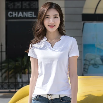 Women T-Shirts Short Sleeve shirts Solid Casual Women Shirts Women Tops Cotton Women Tees V-neck T-shirts Female Shirts #2020
Women T-Shirts Short Sleeve shirts Solid Casual Women Shirts Women Tops Cotton Women Tees V-neck T-shirts Female Shirts #2020