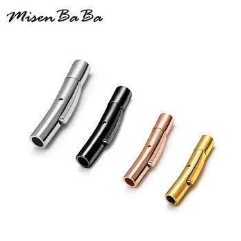 50PCS/lot Stainless Steel Clasps Cable Press Buckle Leather Cord Clasps For DIY Leather Bracelet Necklace Jewelry Findings
50PCS/lot Stainless Steel Clasps Cable Press Buckle Leather Cord Clasps For DIY Leather Bracelet Necklace Jewelry Findings