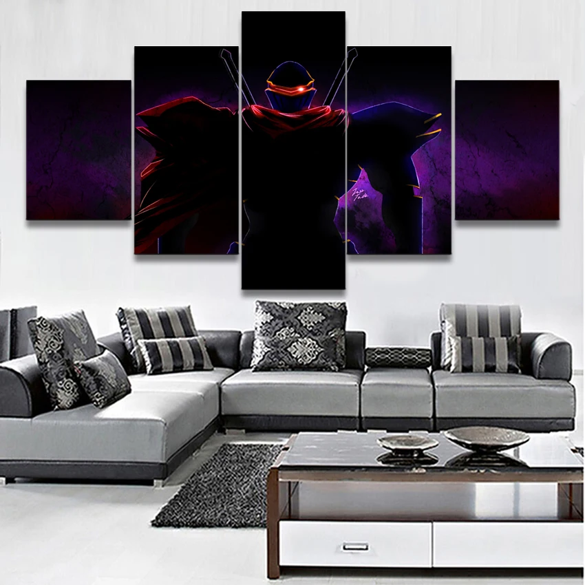 5 Panels Modern Home Decorative Boys Bedroom Wall Art Anime Overlord Ainz Ooal Gown Modular Picture Canvas Print Painting 
5 Panels Modern Home Decorative Boys Bedroom Wall Art Anime Overlord Ainz Ooal Gown Modular Picture Canvas Print Painting