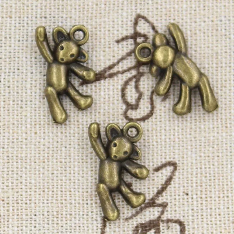 10pcs Charms bear 19x10mm Antique,Zinc alloy pendant fit,Vintage Tibetan Bronze Silver,DIY for bracelet necklace
10pcs Charms bear 19x10mm Antique,Zinc alloy pendant fit,Vintage Tibetan Bronze Silver,DIY for bracelet necklace