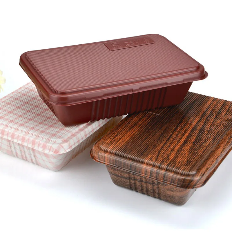 Wood Grain Design Disposable Food Container Snack Packing Boxes Microwaveable PP Bento Box
Wood Grain Design Disposable Food Container Snack Packing Boxes Microwaveable PP Bento Box