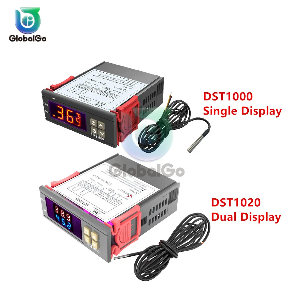 DST1000 Outdoor Digital Thermostat Thermometer Temperature Seneor Controller Meter 1M-3M Waterproof Probe Cable
DST1000 Outdoor Digital Thermostat Thermometer Temperature Seneor Controller Meter 1M-3M Waterproof Probe Cable