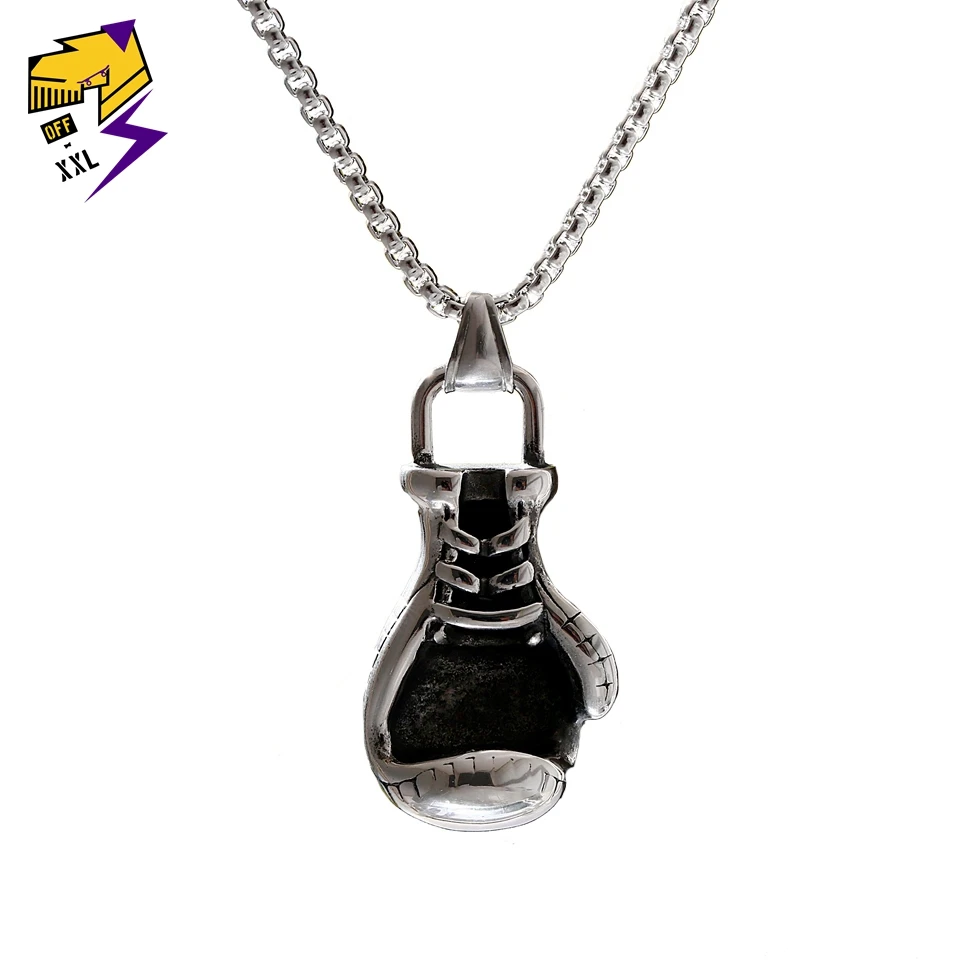 Stainless Steel Boxing Gloves Necklace Men Antique Silver Pendant Long Chain Necklaces Punk Casual Sporty Fashion Jewelry
Stainless Steel Boxing Gloves Necklace Men Antique Silver Pendant Long Chain Necklaces Punk Casual Sporty Fashion Jewelry