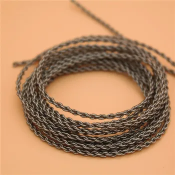 Very soft 2.2mm single crystal copper plated silver twist braided wire DIY audio cable headphone cable 2pcs*1.2m
Very soft 2.2mm single crystal copper plated silver twist braided wire DIY audio cable headphone cable 2pcs*1.2m