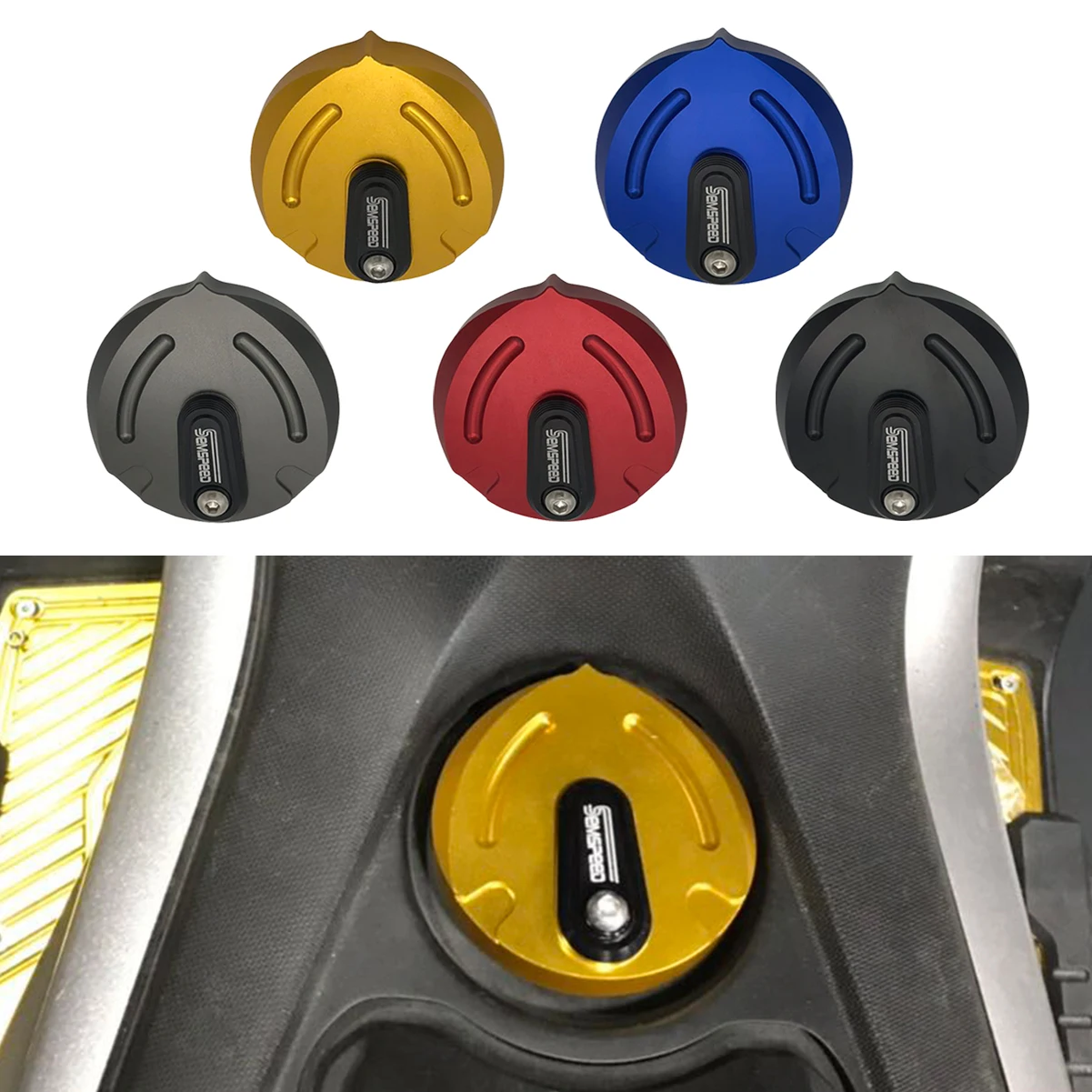 Новинка крышка для мотоцикла 2019 CNC NMax155 125 нефтяной Топливный Газ YAMAHA NMAX 155 2015 2016 2017