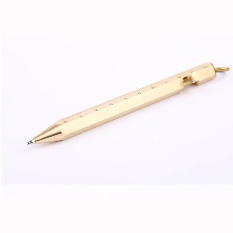 1 pcs Handmade Gun Shaped Brassl Pen Solid Drawing Six Rowed Multifunction Metal Scale Gel Pen Tactical Pen Self Defense EDC
1 pcs Handmade Gun Shaped Brassl Pen Solid Drawing Six Rowed Multifunction Metal Scale Gel Pen Tactical Pen Self Defense EDC