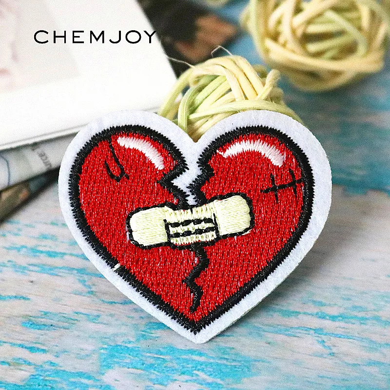 Broken Heart Embroidery Patches Iron on for Clothing Sewing Applique Clothes Stickers Jacket Patch Badge for Backpacks
Broken Heart Embroidery Patches Iron on for Clothing Sewing Applique Clothes Stickers Jacket Patch Badge for Backpacks