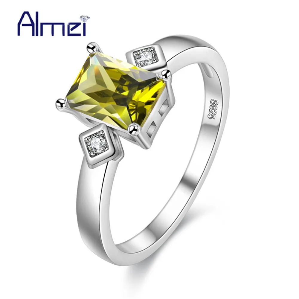 Almei Rings for Women Wedding Ring Rectangle Rainbow Green Cubic Zirconia Jewelry Silver Color Jewellery Alibaba-express Y3382
Almei Rings for Women Wedding Ring Rectangle Rainbow Green Cubic Zirconia Jewelry Silver Color Jewellery Alibaba-express Y3382