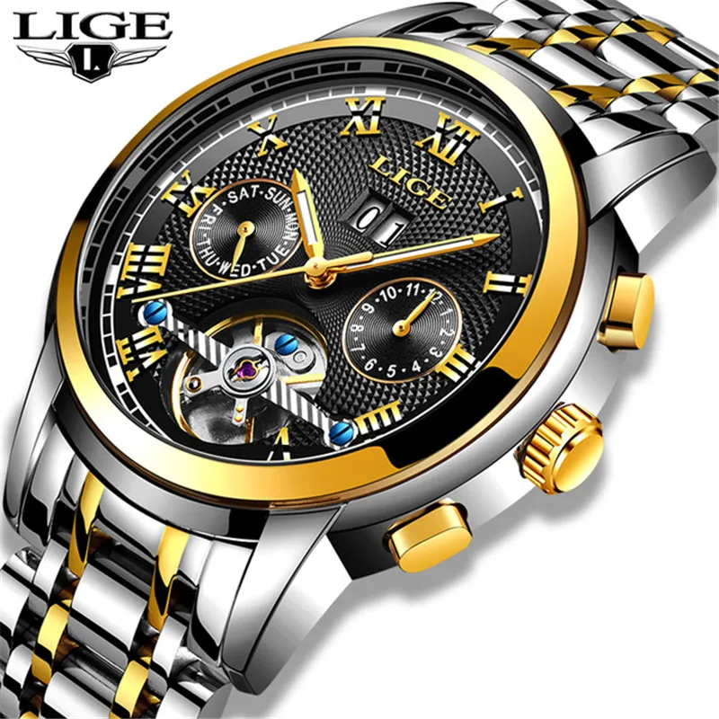 Men Watches LIGE Top Brand Luxury Automatic Mechanical Watch Male Sport Clock Full Steel Waterproof Watch Men Relogio Masculino
Men Watches LIGE Top Brand Luxury Automatic Mechanical Watch Male Sport Clock Full Steel Waterproof Watch Men Relogio Masculino