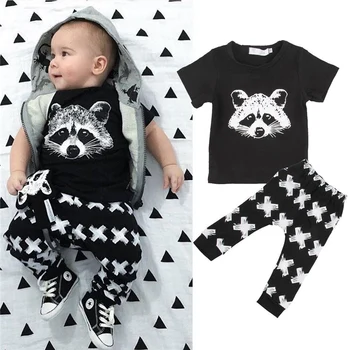 Hot 2pcs Kid Baby Girls Boys Foxes Clothes Short Sleeve T-shirt+Pants Newborn Outfits Set 0-24M Clothing Infant Boy Girl Costume
Hot 2pcs Kid Baby Girls Boys Foxes Clothes Short Sleeve T-shirt+Pants Newborn Outfits Set 0-24M Clothing Infant Boy Girl Costume