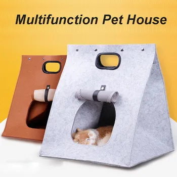 Portable Cat Bed Washable Foldable Pet Bed Felt Wigwam Style Pet House For Cat Teddy Pet Waterproof Cat Carring bag
Portable Cat Bed Washable Foldable Pet Bed Felt Wigwam Style Pet House For Cat Teddy Pet Waterproof Cat Carring bag