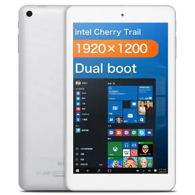 CUBE iWork8 Air Tablet PC -8.0 inch Windows 10 + Android 5.1 Intel Cherry Trail Z8300 64bit Quad Core 1.44GHz 2GB RAM 32GB ROM
CUBE iWork8 Air Tablet PC -8.0 inch Windows 10 + Android 5.1 Intel Cherry Trail Z8300 64bit Quad Core 1.44GHz 2GB RAM 32GB ROM