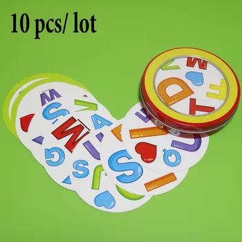 10 pcs/lot spot alphabet for wholesale high quality paper education for kids learn letter family fun it cards game board game
10 pcs/lot spot alphabet for wholesale high quality paper education for kids learn letter family fun it cards game board game