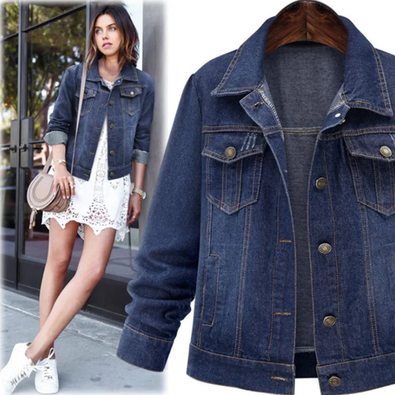 Ordifree 2018 Ladies Denim Jacket Big Size Casual Outwear Autumn Vintage Plus Size 3XL 4XL 5XL Women Jeans Jacket Coat
Ordifree 2018 Ladies Denim Jacket Big Size Casual Outwear Autumn Vintage Plus Size 3XL 4XL 5XL Women Jeans Jacket Coat