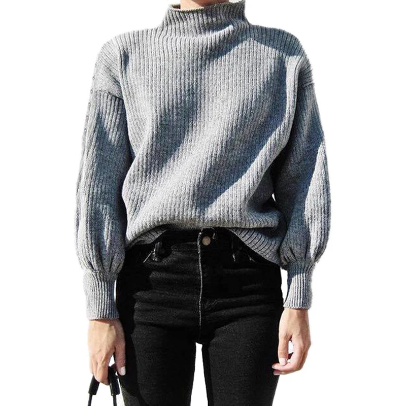 ZADORIN Solid Turtleneck Lantern Long Sleeve Sweater Winter Tops For Women Clothes 2019 Harajuku Vintage Knitted Black Sweater
ZADORIN Solid Turtleneck Lantern Long Sleeve Sweater Winter Tops For Women Clothes 2019 Harajuku Vintage Knitted Black Sweater