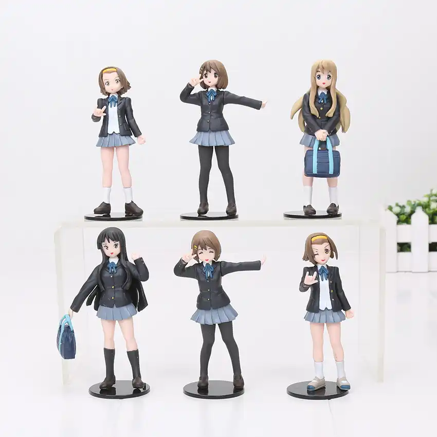 6 ピース/セット 10 センチアニメフィギュアけいおん