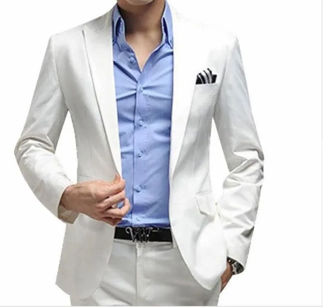 Luxury Men Wedding Suit Man Groom Blazer Slim Fit White For Men Costume Business Formal Party Classic 2 Pieces(jacket+pants)
Luxury Men Wedding Suit Man Groom Blazer Slim Fit White For Men Costume Business Formal Party Classic 2 Pieces(jacket+pants)
