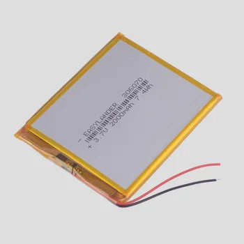 306070 3.7V 2000mAh Rechargeable li Polymer Battery For PSP PDA GPS DVR E-Book Tablet PC Power Bank Wexler Book E6005 356070
306070 3.7V 2000mAh Rechargeable li Polymer Battery For PSP PDA GPS DVR E-Book Tablet PC Power Bank Wexler Book E6005 356070