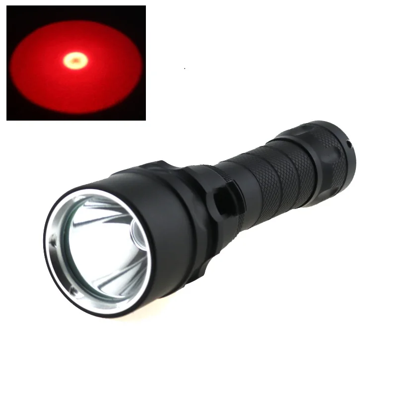 

10W Underwater Video Light Cree Q5 Red Light LED Scuba Diving Flashlight Torch Waterproof 18650 Battery Dive Lamp Lantern