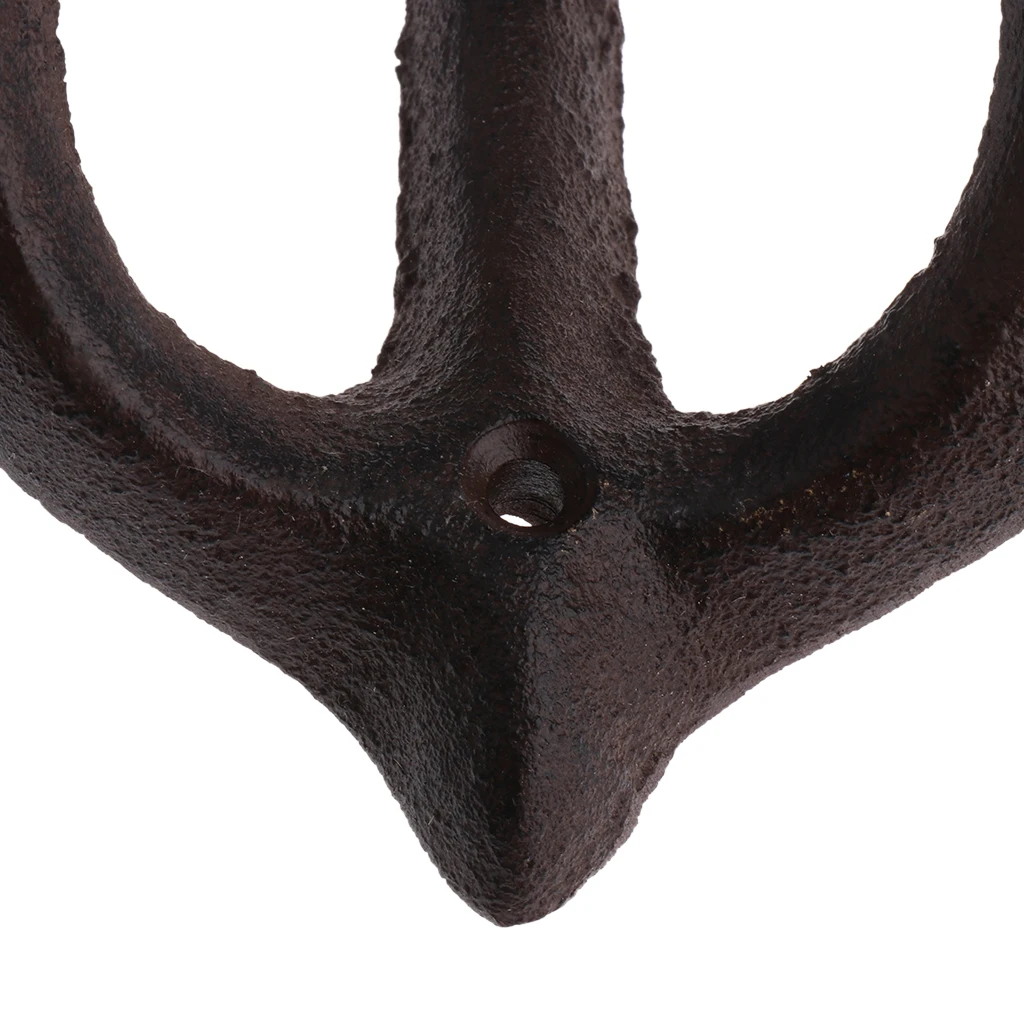 Metal Anchor Hooks Wall Door Mounted Clothes Towel Hat Key Hanger White Red Blue Brown andcrafted classic antique cast iron