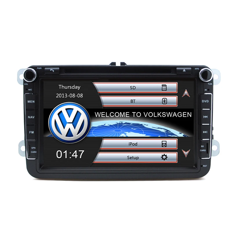 Din Screen Multimedia Car Dvd Gps For Vw Jetta Passat B Cc Golf