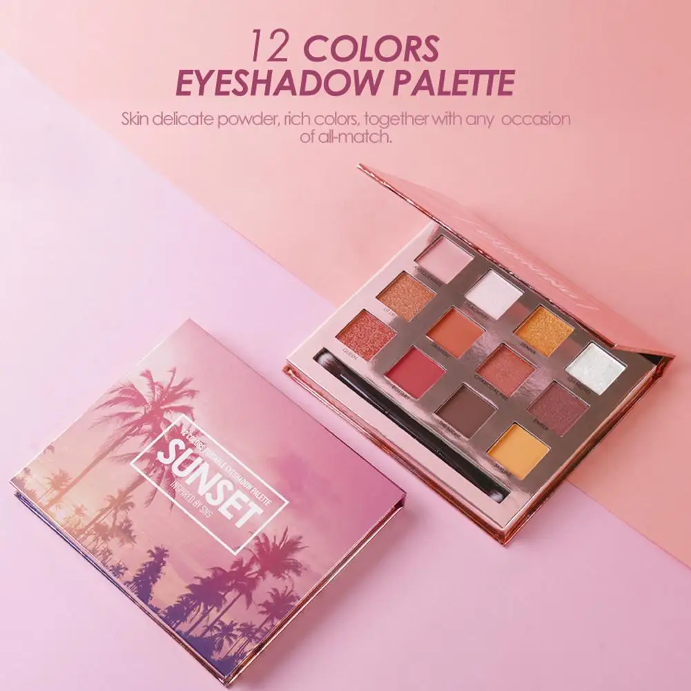 12 colors Matte Shimmer Shining Eyeshadow Palette Nude Makeup Glitter Pigment Smoky Eye Shadow Powder Waterproof Cosmetic kit
12 colors Matte Shimmer Shining Eyeshadow Palette Nude Makeup Glitter Pigment Smoky Eye Shadow Powder Waterproof Cosmetic kit