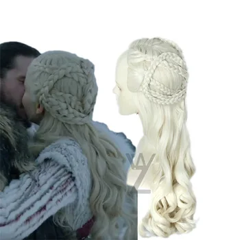 Hot Daenerys Targaryen Wig Long Cosplay Hair Game of Thrones Season 8 Dragon Mother Hair Big Wave Wig Synthetic Hair Long Wave
Hot Daenerys Targaryen Wig Long Cosplay Hair Game of Thrones Season 8 Dragon Mother Hair Big Wave Wig Synthetic Hair Long Wave