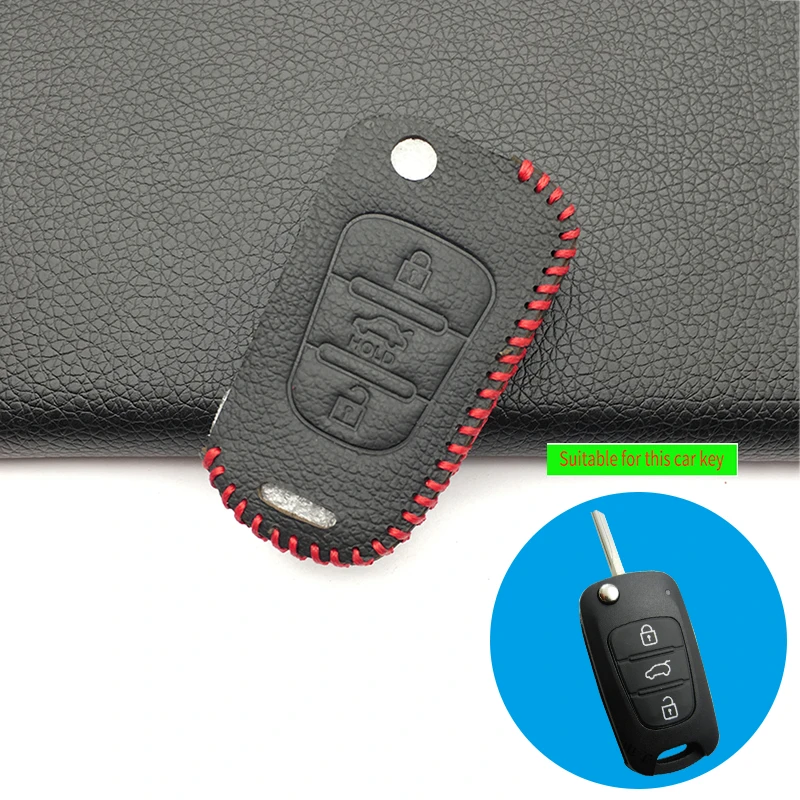 Black Silicone Key Case Cover Remote Key FOB 3 Button for KIA K2 K5 Pro Ceed