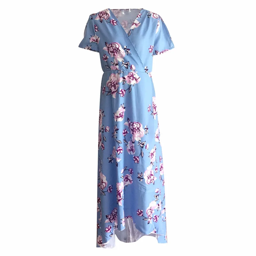Puseky Maternity Dress Women Floral V-neck Short Sleeve Side Slit Irregular Hem Maxi Dress Photo Prop Beach Pregnant Lady Wear
Puseky Maternity Dress Women Floral V-neck Short Sleeve Side Slit Irregular Hem Maxi Dress Photo Prop Beach Pregnant Lady Wear