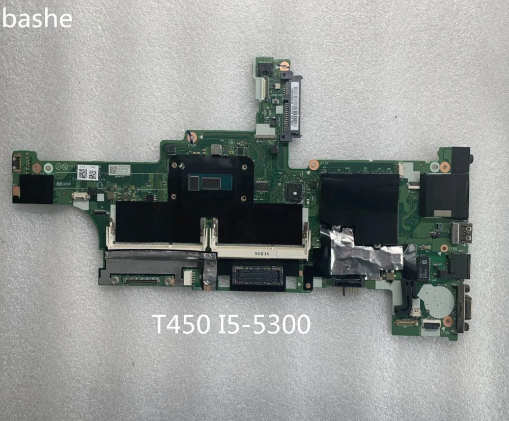 Lenovo ThinkPad T450 Материнская плата ноутбука i5 5300 ЦПУ материнская FRU:00HN525 полный тест