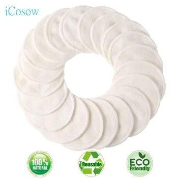 iCosow Reusable Makeup Remover Pads 100 Pcs, Washable Organic Bamboo Cotton Rounds, Toner Pads, Facial Soft Cleansing Wipes
iCosow Reusable Makeup Remover Pads 100 Pcs, Washable Organic Bamboo Cotton Rounds, Toner Pads, Facial Soft Cleansing Wipes