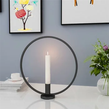 Nordic Round Simple Style Black Candlestick Tea Light Candle Holder Home Table Candlelight Dinner Decoration Iron Metal Craft
Nordic Round Simple Style Black Candlestick Tea Light Candle Holder Home Table Candlelight Dinner Decoration Iron Metal Craft