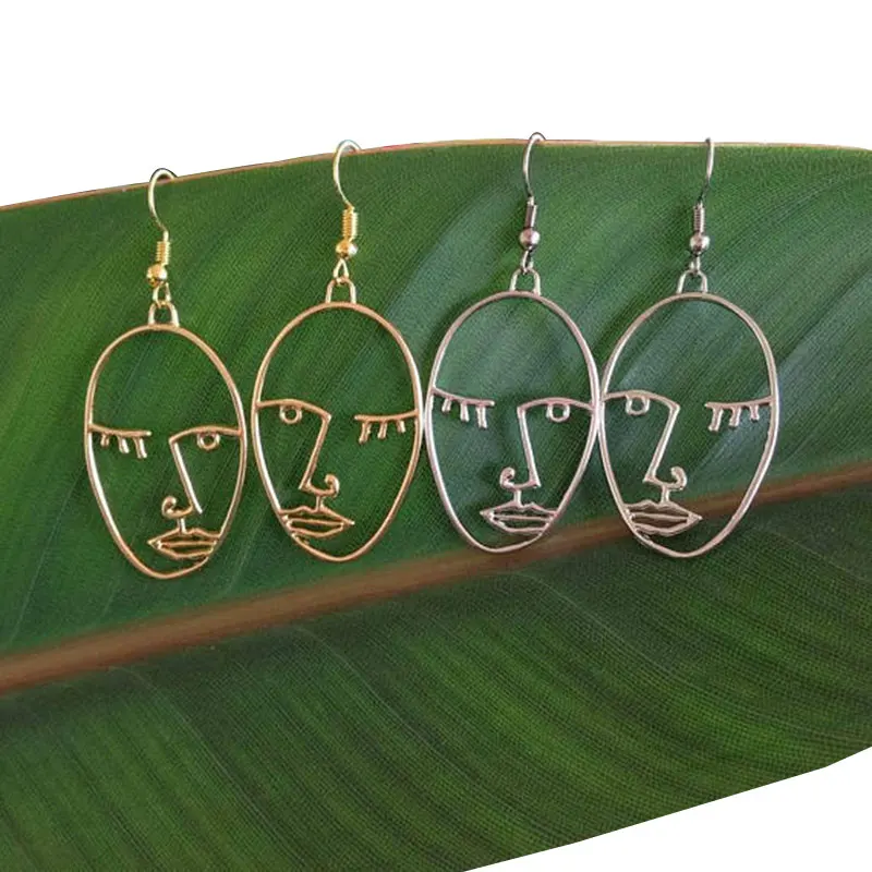 Abstract Art Picasso Face Earrings Statement Minimal Hollow Human Face Drop Earrings Women Unique Artsy Jewelry Best Friend Gift
Abstract Art Picasso Face Earrings Statement Minimal Hollow Human Face Drop Earrings Women Unique Artsy Jewelry Best Friend Gift