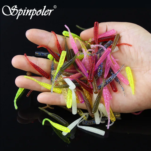 Spinpoler Mini Fishing Lure Soft Plastic Maggot Grubs Bait Lure 40mm/0.3g 60pcs/Lot 10 Color Grub Worm Carp Isca Artificial Bait
Spinpoler Mini Fishing Lure Soft Plastic Maggot Grubs Bait Lure 40mm/0.3g 60pcs/Lot 10 Color Grub Worm Carp Isca Artificial Bait
