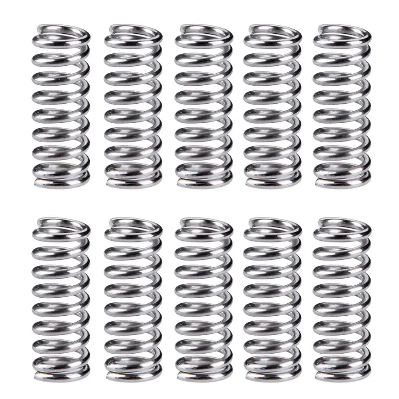 10pcs 3D Printer Accessory Extruder Strong Nickelplated Spring Carbon Steel Spring 9 Laps for Ultimaker Makerbot
10pcs 3D Printer Accessory Extruder Strong Nickelplated Spring Carbon Steel Spring 9 Laps for Ultimaker Makerbot