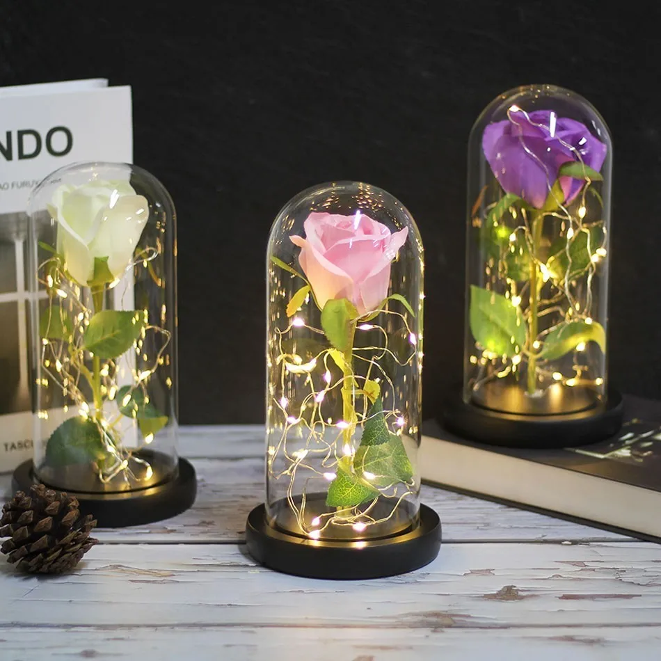Dropshipping Red Rose Beauty And Beast Light At A Wood -based Glass Summit For Valentine's Day Christmas Present For friend
Dropshipping Red Rose Beauty And Beast Light At A Wood -based Glass Summit For Valentine's Day Christmas Present For friend