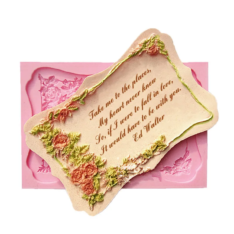 Sugar silicone dry mould scutcheon oversized box greeting card rose chocolate mold kitchen accessories SQ16134
Sugar silicone dry mould scutcheon oversized box greeting card rose chocolate mold kitchen accessories SQ16134
