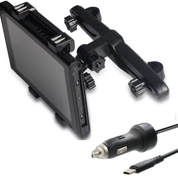 Adjustable Car Holder Stand Headrest Mount Holder+Type C Car Charger Power Supply Adapter Charging for Nintend Switch NS Console
Adjustable Car Holder Stand Headrest Mount Holder+Type C Car Charger Power Supply Adapter Charging for Nintend Switch NS Console