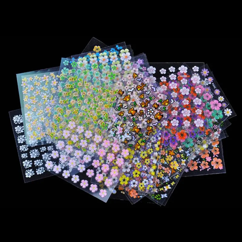 50 Sheets 3D Nail Art Stickers Decals High Quality Mix Color Flowers Design Nail Tips Decoration Manicure DIY Tools
50 Sheets 3D Nail Art Stickers Decals High Quality Mix Color Flowers Design Nail Tips Decoration Manicure DIY Tools