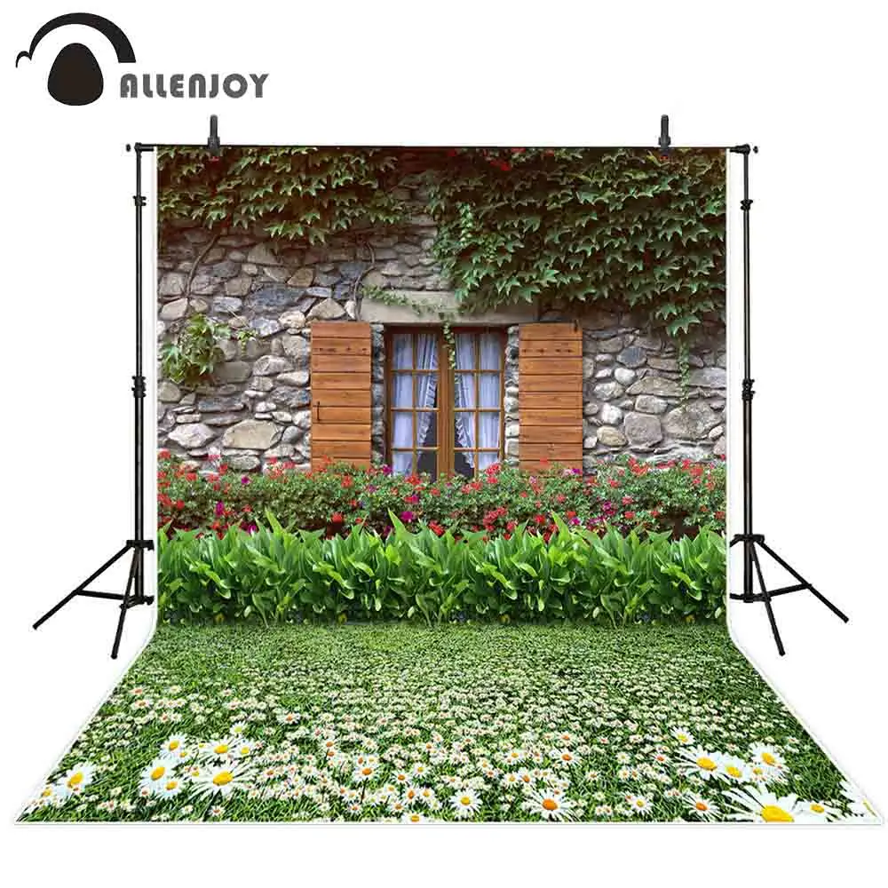 Allenjoy photography backdrop Spring stone house window leaves flower grass garden background photo studio photophone photocall
Allenjoy photography backdrop Spring stone house window leaves flower grass garden background photo studio photophone photocall