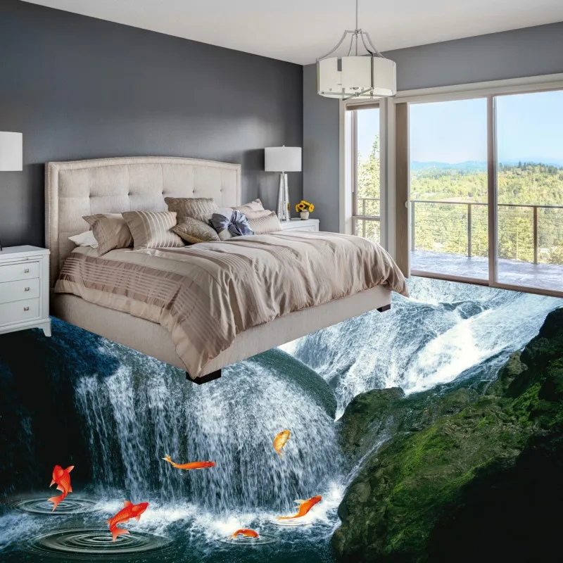Free Shipping Waterfall 3D ground paste painting non-slip wear waterproof self-adhesive bathroom floor wallpaper mural Free Shipping Waterfall 3D ground paste painting non-slip wear waterproof self-adhesive bathroom floor wallpaper mural<br><br>Aliexpress