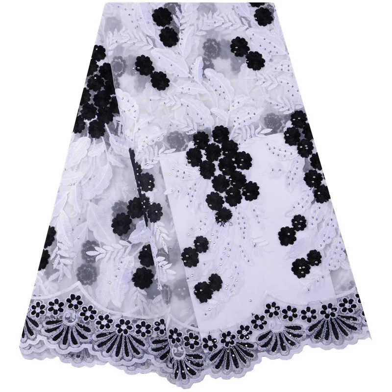 Hot Sale Soft Black African Tulle Lace Fabric 2019 Fashion White French Milk Silk Embroidered Lace For Wedding Party Dress S1435
Hot Sale Soft Black African Tulle Lace Fabric 2019 Fashion White French Milk Silk Embroidered Lace For Wedding Party Dress S1435