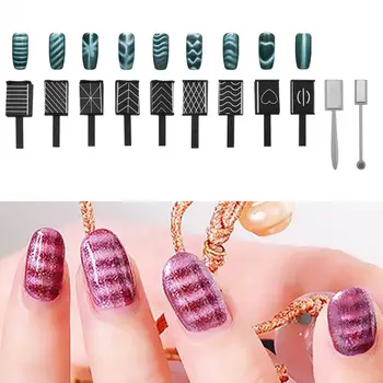 11Pcs/Set Nail Art 3D Cat Eye Magnetic Stick LED Polish Soak Off UV Gel Magnet Stick Manicure Nail Art Magnetic Vertical Stick 
11Pcs/Set Nail Art 3D Cat Eye Magnetic Stick LED Polish Soak Off UV Gel Magnet Stick Manicure Nail Art Magnetic Vertical Stick