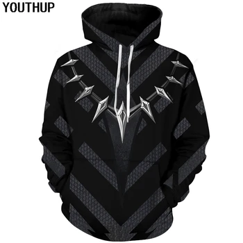 YOUTHUP 2020 3D Hoodies Men Print Black Panther Hooded Sweatshirts Long Sleeve Cool Cosplay Men Hoodies Streetwear Plus Size 5XL
YOUTHUP 2020 3D Hoodies Men Print Black Panther Hooded Sweatshirts Long Sleeve Cool Cosplay Men Hoodies Streetwear Plus Size 5XL